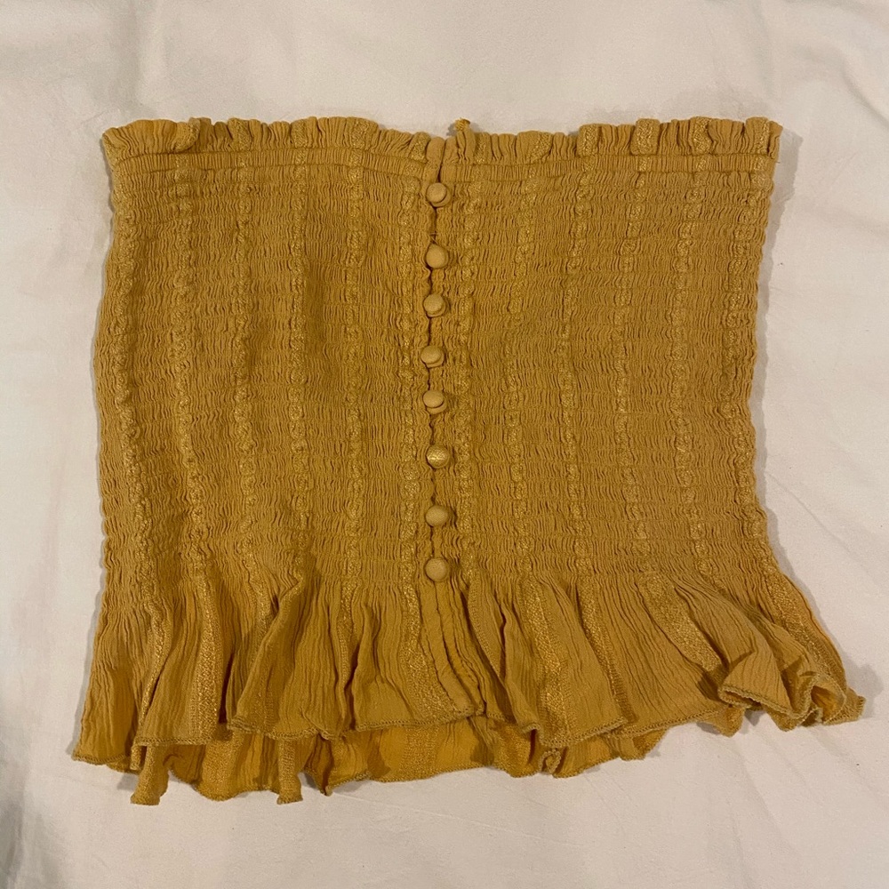 Ruffle tube top AE